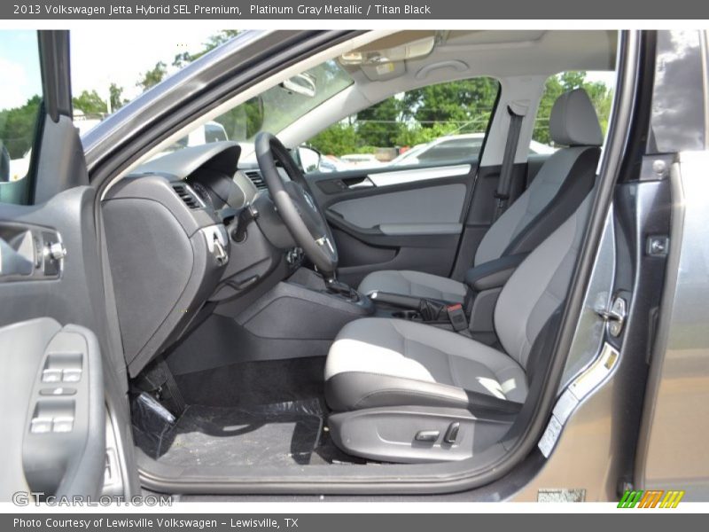Platinum Gray Metallic / Titan Black 2013 Volkswagen Jetta Hybrid SEL Premium