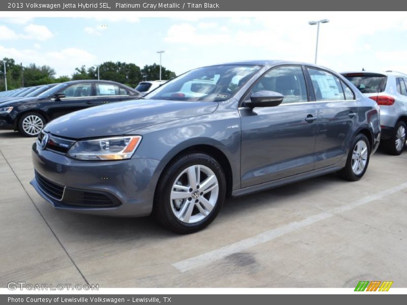 Platinum Gray Metallic / Titan Black 2013 Volkswagen Jetta Hybrid SEL