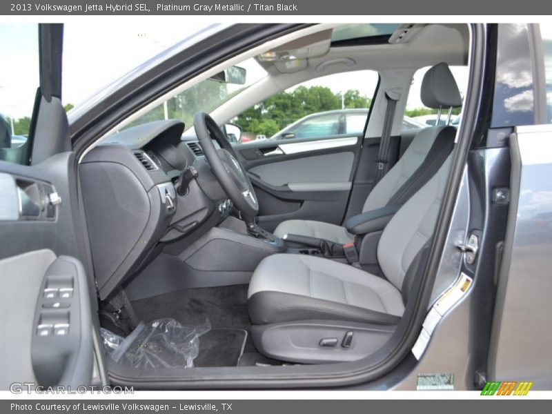 Platinum Gray Metallic / Titan Black 2013 Volkswagen Jetta Hybrid SEL