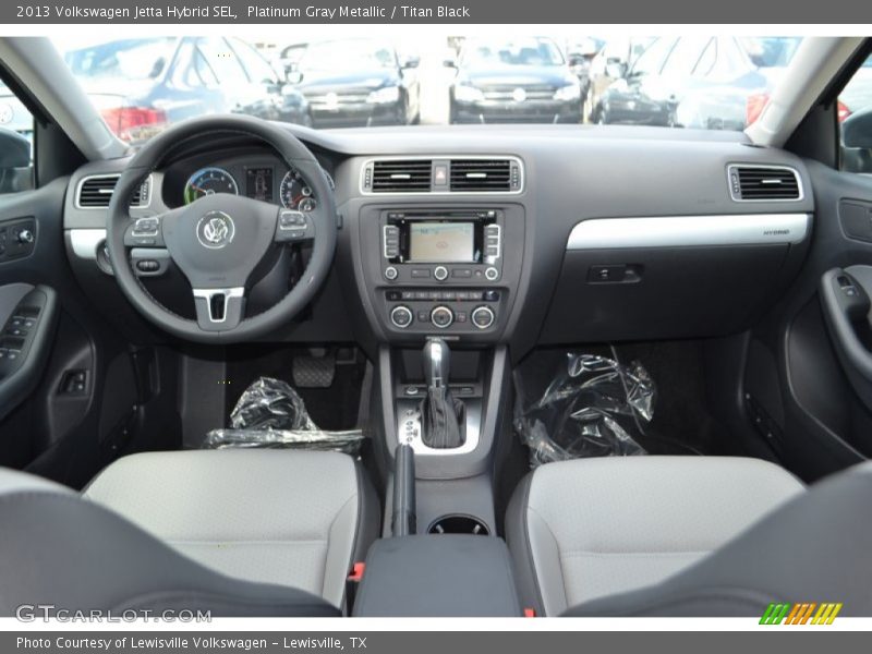 Platinum Gray Metallic / Titan Black 2013 Volkswagen Jetta Hybrid SEL
