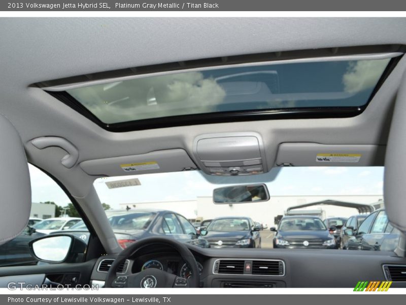 Platinum Gray Metallic / Titan Black 2013 Volkswagen Jetta Hybrid SEL