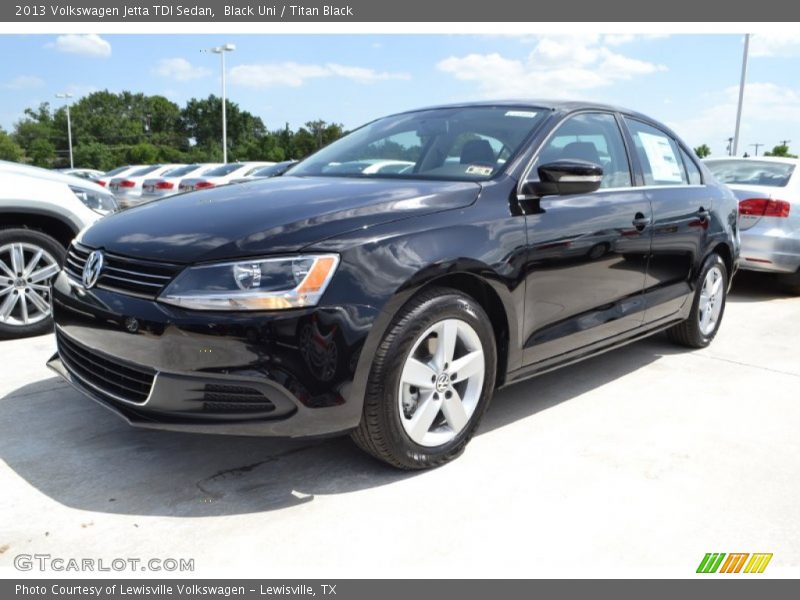 Black Uni / Titan Black 2013 Volkswagen Jetta TDI Sedan