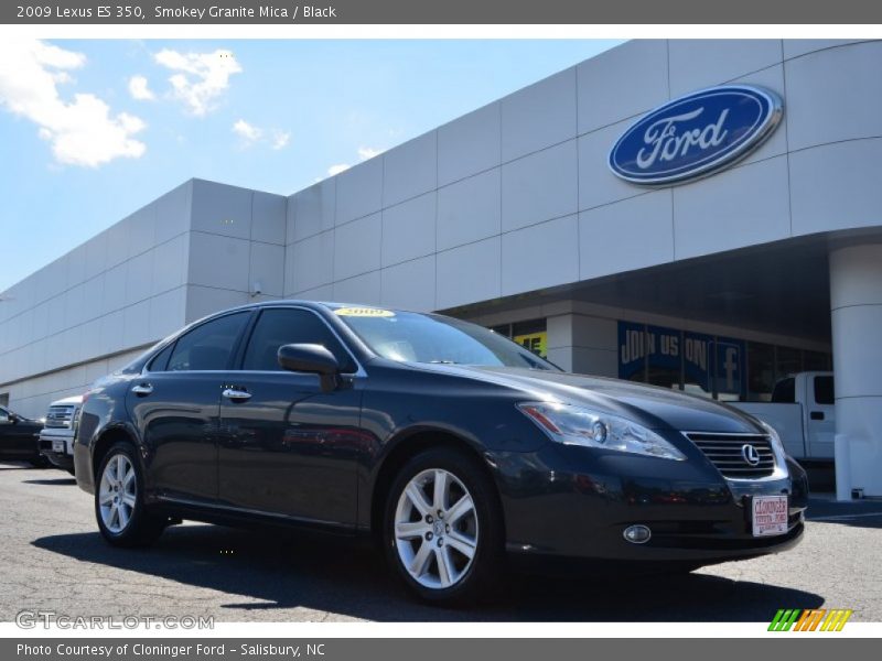 Smokey Granite Mica / Black 2009 Lexus ES 350