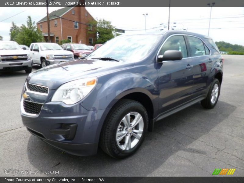 Atlantis Blue Metallic / Jet Black 2013 Chevrolet Equinox LS AWD