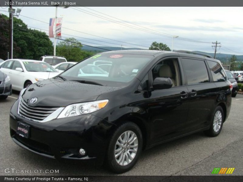 Black / Bisque 2012 Toyota Sienna XLE