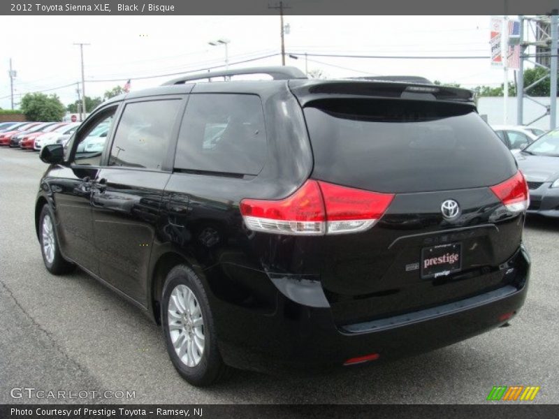 Black / Bisque 2012 Toyota Sienna XLE