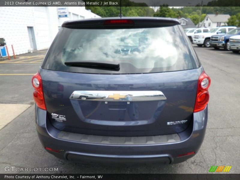 Atlantis Blue Metallic / Jet Black 2013 Chevrolet Equinox LS AWD