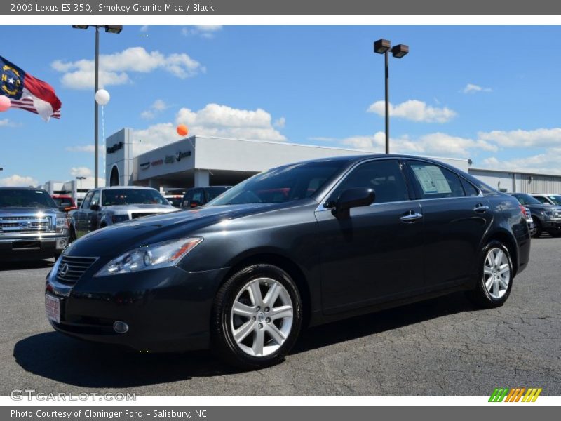 Smokey Granite Mica / Black 2009 Lexus ES 350
