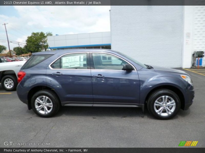 Atlantis Blue Metallic / Jet Black 2013 Chevrolet Equinox LS AWD