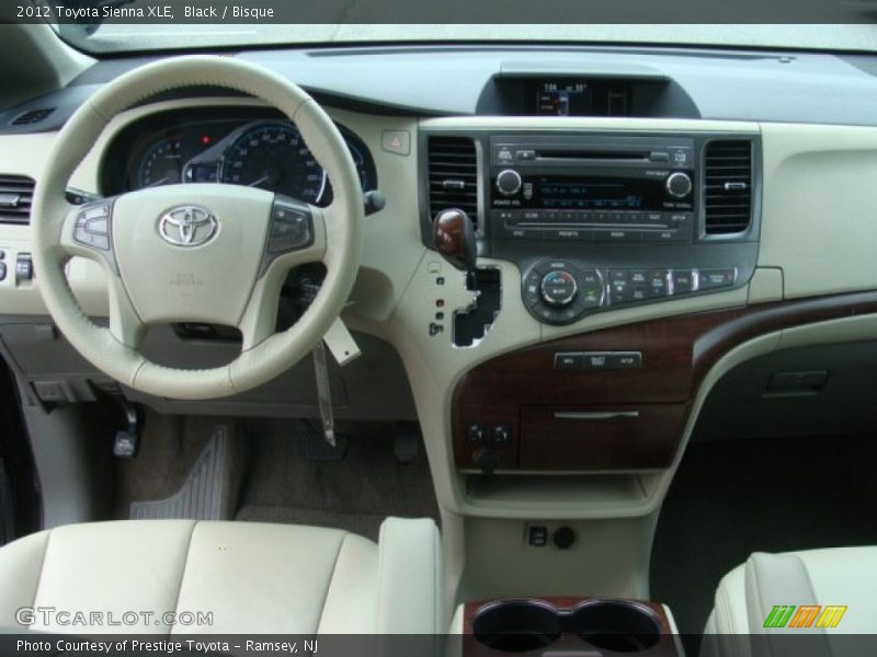Black / Bisque 2012 Toyota Sienna XLE
