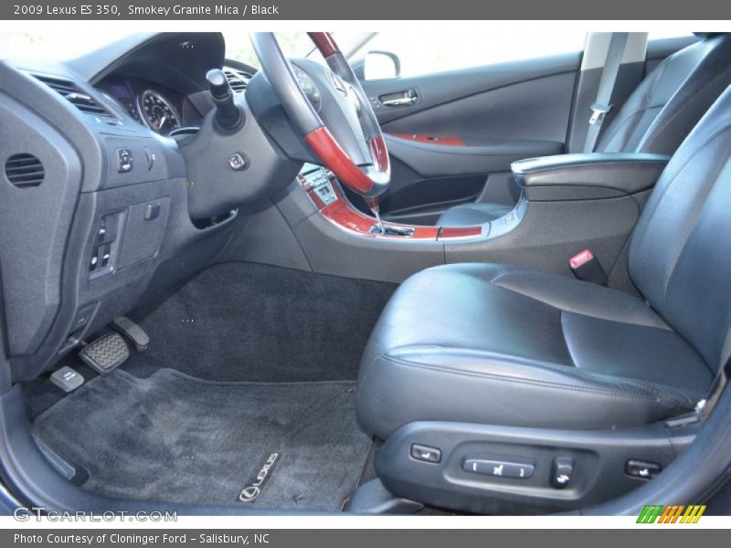 Smokey Granite Mica / Black 2009 Lexus ES 350