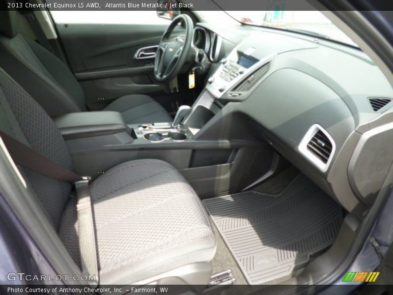 Atlantis Blue Metallic / Jet Black 2013 Chevrolet Equinox LS AWD