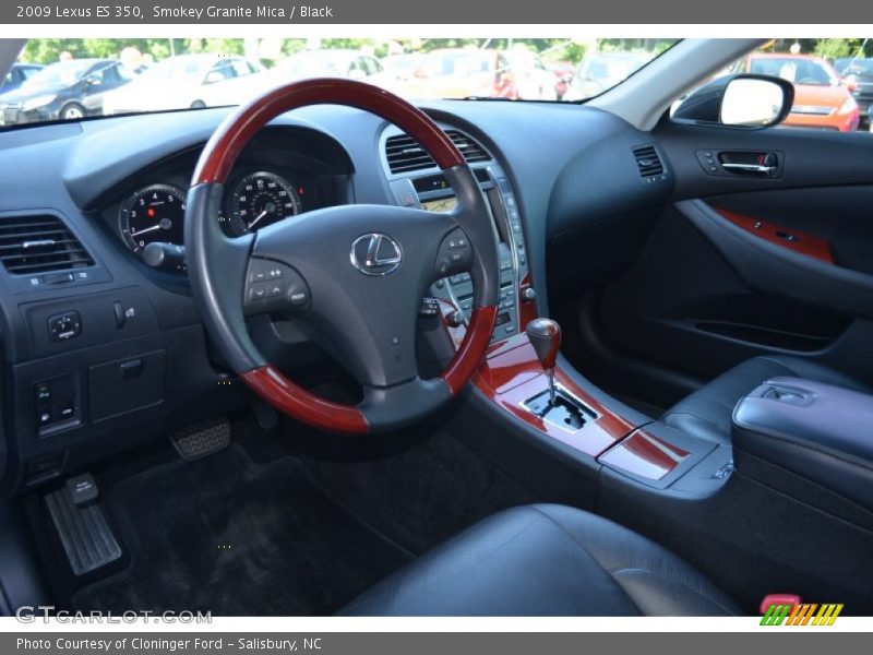 Smokey Granite Mica / Black 2009 Lexus ES 350
