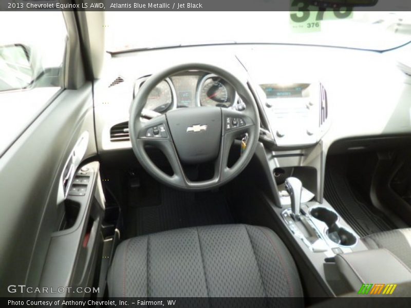 Atlantis Blue Metallic / Jet Black 2013 Chevrolet Equinox LS AWD