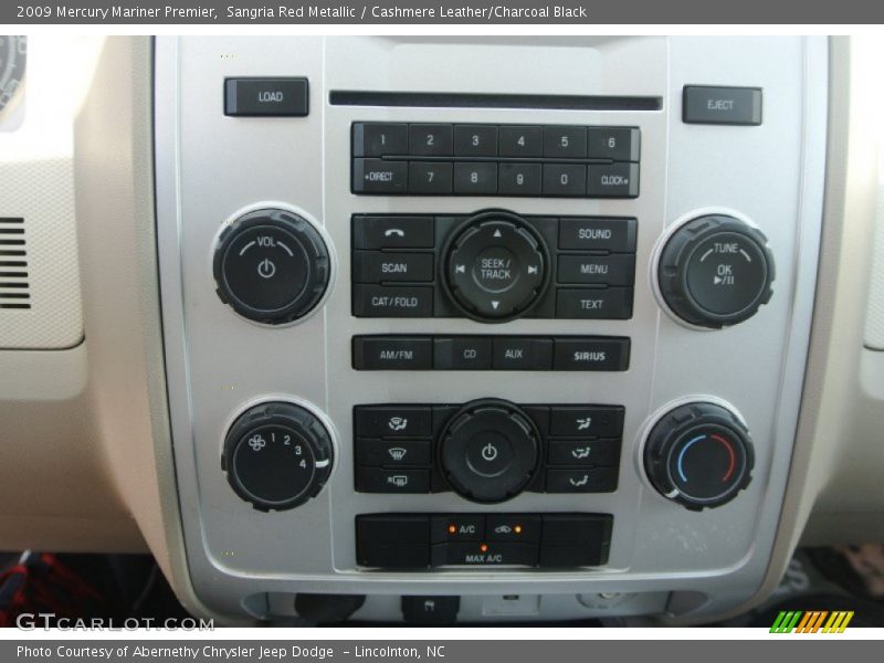 Controls of 2009 Mariner Premier