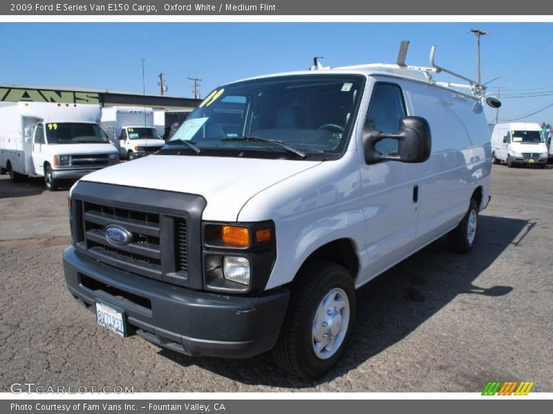 Oxford White / Medium Flint 2009 Ford E Series Van E150 Cargo