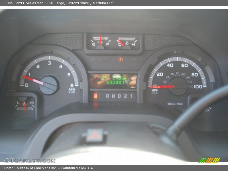 Oxford White / Medium Flint 2009 Ford E Series Van E150 Cargo