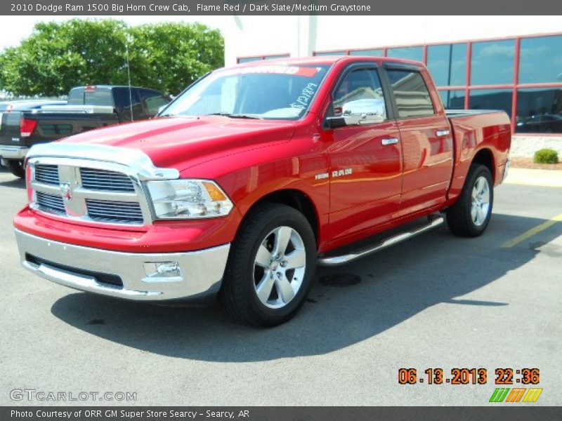 Flame Red / Dark Slate/Medium Graystone 2010 Dodge Ram 1500 Big Horn Crew Cab