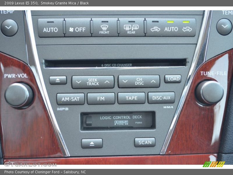 Smokey Granite Mica / Black 2009 Lexus ES 350
