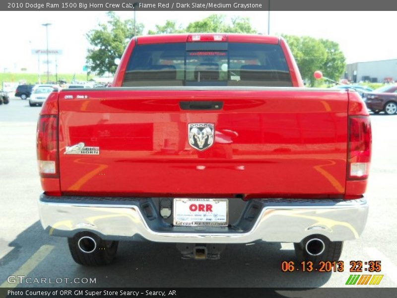 Flame Red / Dark Slate/Medium Graystone 2010 Dodge Ram 1500 Big Horn Crew Cab