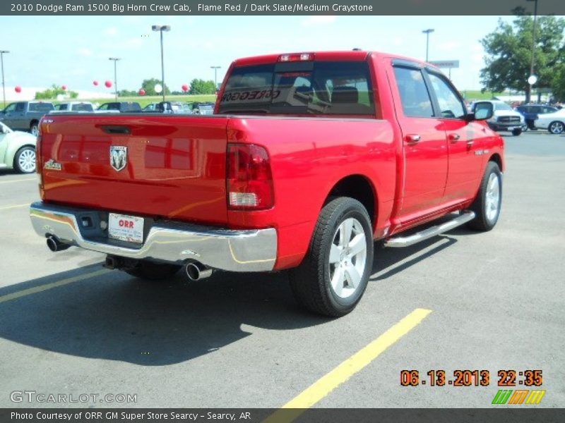 Flame Red / Dark Slate/Medium Graystone 2010 Dodge Ram 1500 Big Horn Crew Cab