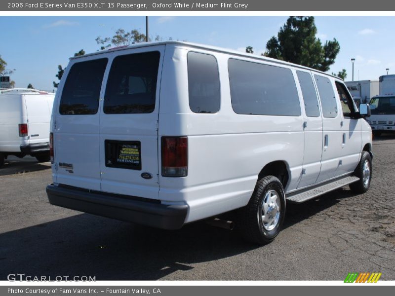Oxford White / Medium Flint Grey 2006 Ford E Series Van E350 XLT 15 Passenger