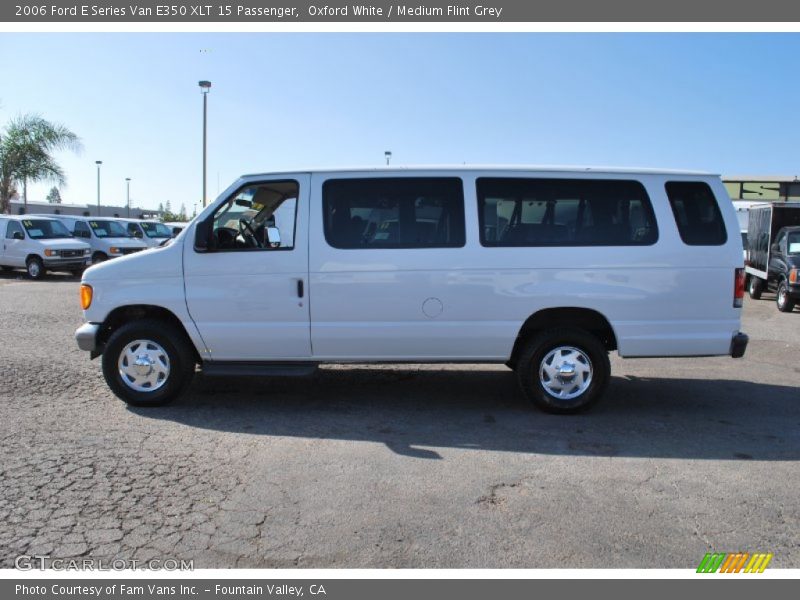 Oxford White / Medium Flint Grey 2006 Ford E Series Van E350 XLT 15 Passenger