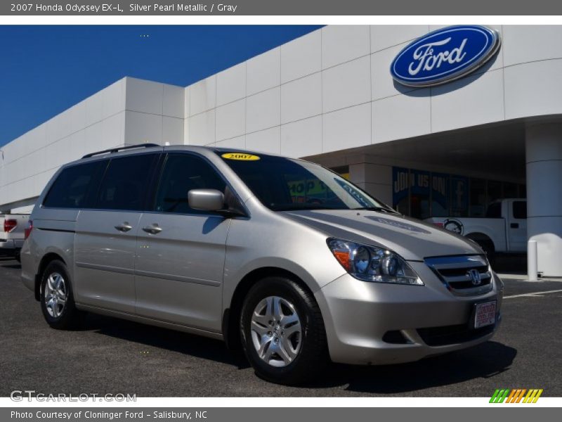 Silver Pearl Metallic / Gray 2007 Honda Odyssey EX-L