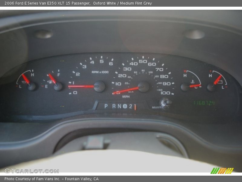 Oxford White / Medium Flint Grey 2006 Ford E Series Van E350 XLT 15 Passenger