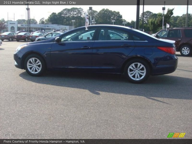 Indigo Night Blue / Gray 2013 Hyundai Sonata GLS