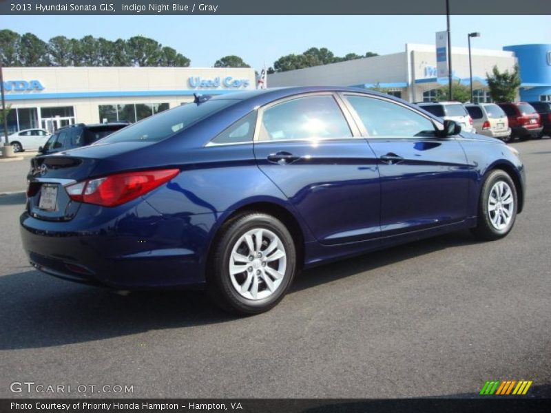 Indigo Night Blue / Gray 2013 Hyundai Sonata GLS