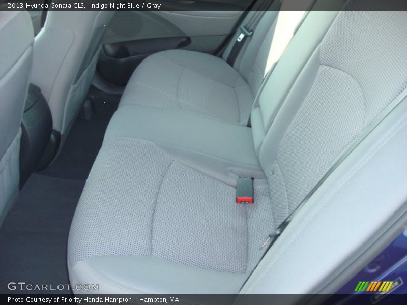 Indigo Night Blue / Gray 2013 Hyundai Sonata GLS