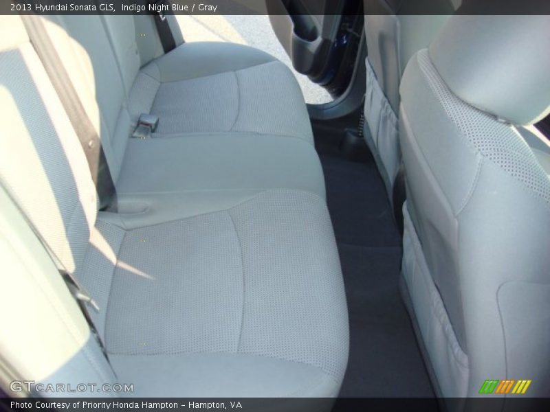 Indigo Night Blue / Gray 2013 Hyundai Sonata GLS