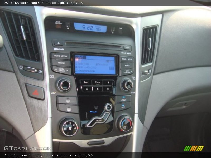 Indigo Night Blue / Gray 2013 Hyundai Sonata GLS
