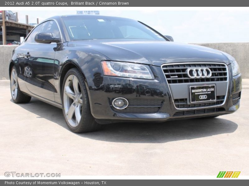 Brilliant Black / Cinnamon Brown 2012 Audi A5 2.0T quattro Coupe