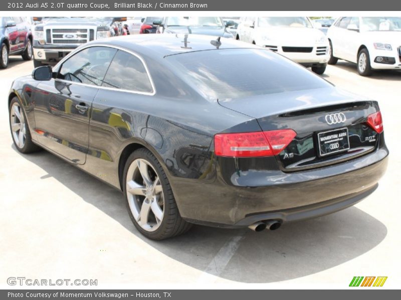 Brilliant Black / Cinnamon Brown 2012 Audi A5 2.0T quattro Coupe