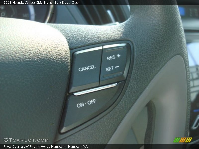 Indigo Night Blue / Gray 2013 Hyundai Sonata GLS