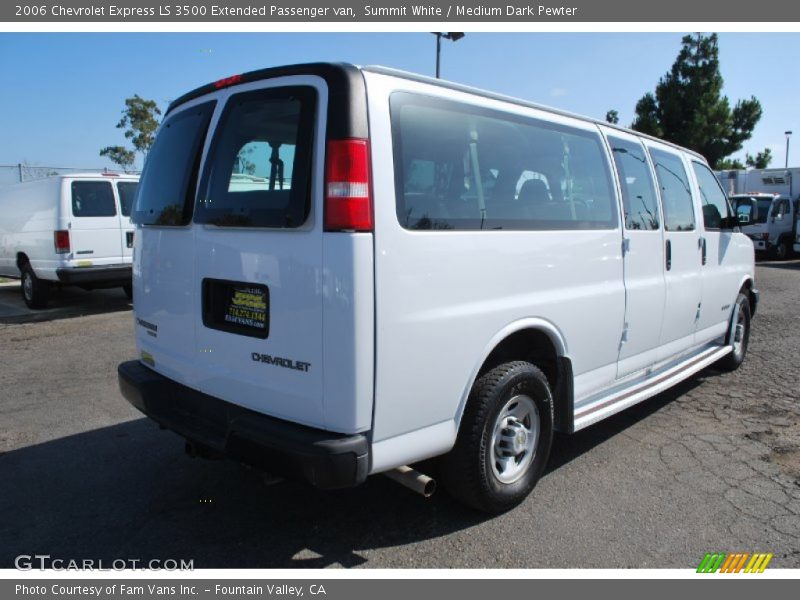 Summit White / Medium Dark Pewter 2006 Chevrolet Express LS 3500 Extended Passenger van