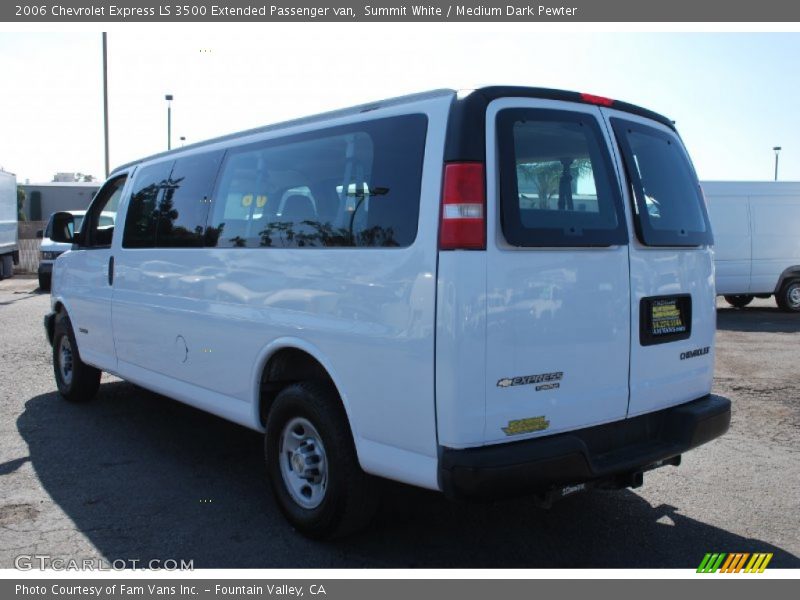 Summit White / Medium Dark Pewter 2006 Chevrolet Express LS 3500 Extended Passenger van