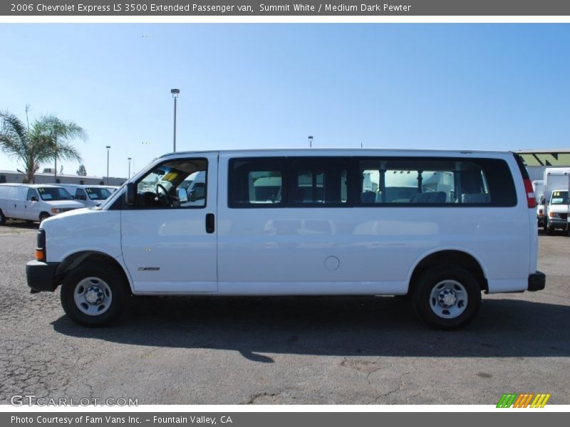 Summit White / Medium Dark Pewter 2006 Chevrolet Express LS 3500 Extended Passenger van