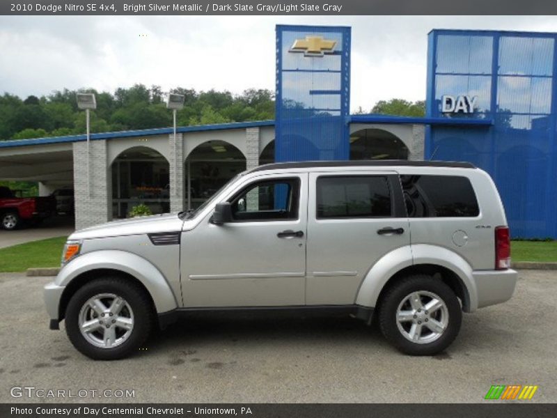 Bright Silver Metallic / Dark Slate Gray/Light Slate Gray 2010 Dodge Nitro SE 4x4