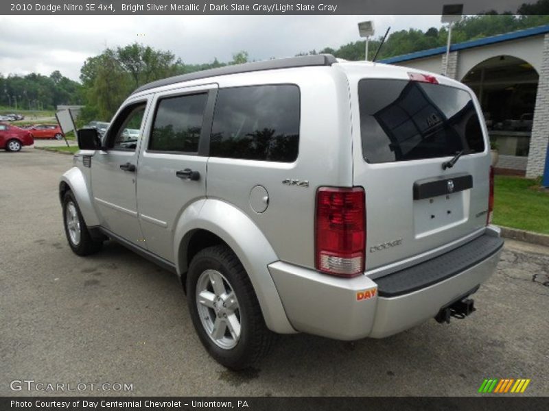 Bright Silver Metallic / Dark Slate Gray/Light Slate Gray 2010 Dodge Nitro SE 4x4