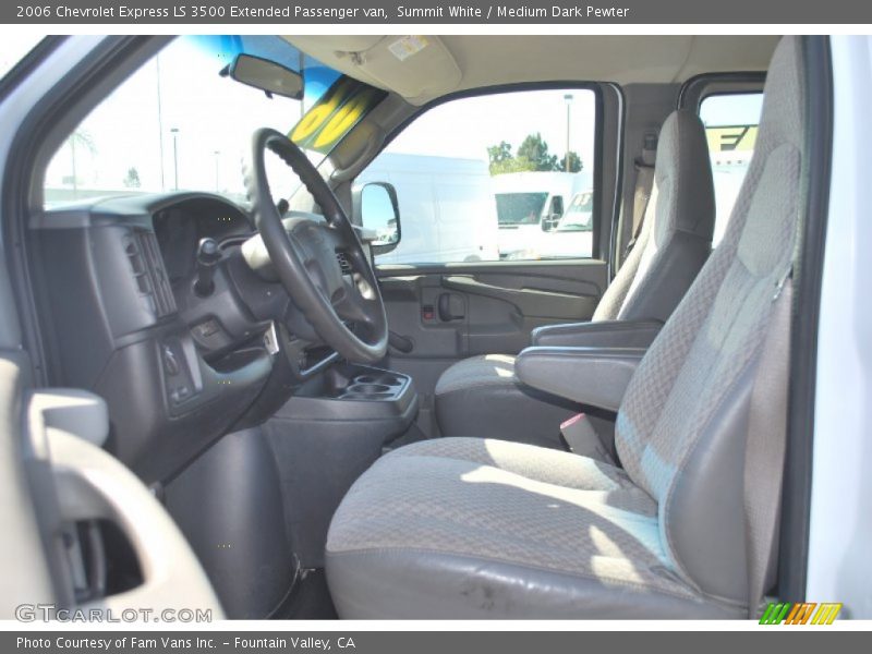 Summit White / Medium Dark Pewter 2006 Chevrolet Express LS 3500 Extended Passenger van