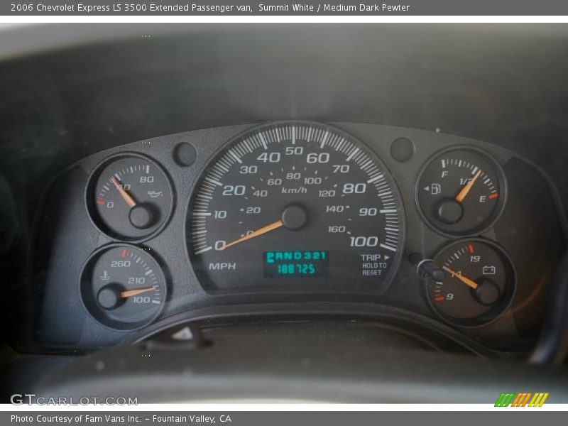  2006 Express LS 3500 Extended Passenger van LS 3500 Extended Passenger van Gauges