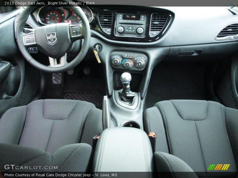 Bright Silver Metallic / Black 2013 Dodge Dart Aero