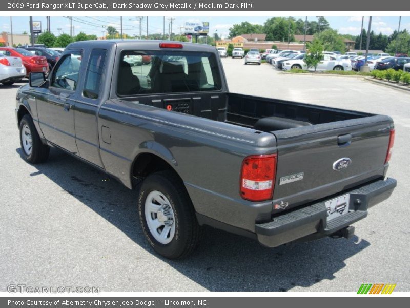 Dark Shadow Grey Metallic / Medium Dark Flint 2009 Ford Ranger XLT SuperCab