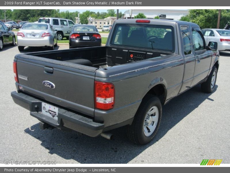 Dark Shadow Grey Metallic / Medium Dark Flint 2009 Ford Ranger XLT SuperCab