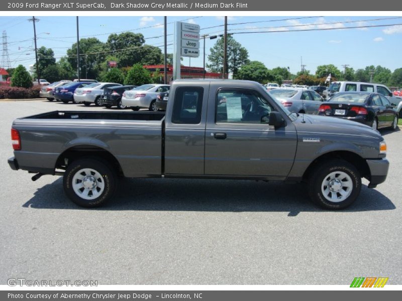 Dark Shadow Grey Metallic / Medium Dark Flint 2009 Ford Ranger XLT SuperCab