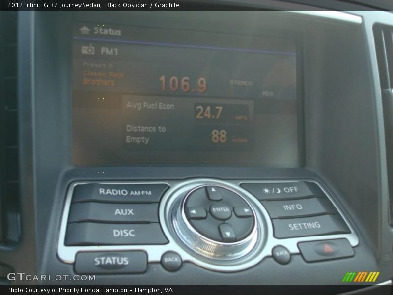 Black Obsidian / Graphite 2012 Infiniti G 37 Journey Sedan