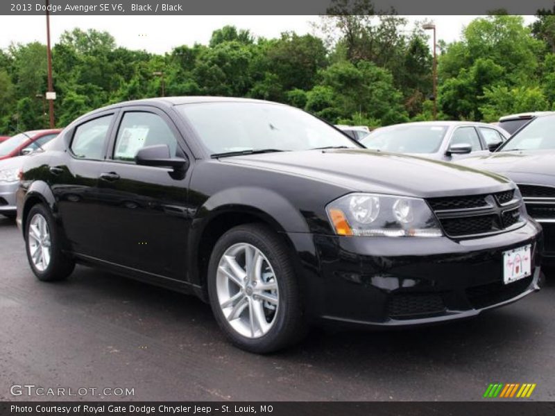 Black / Black 2013 Dodge Avenger SE V6